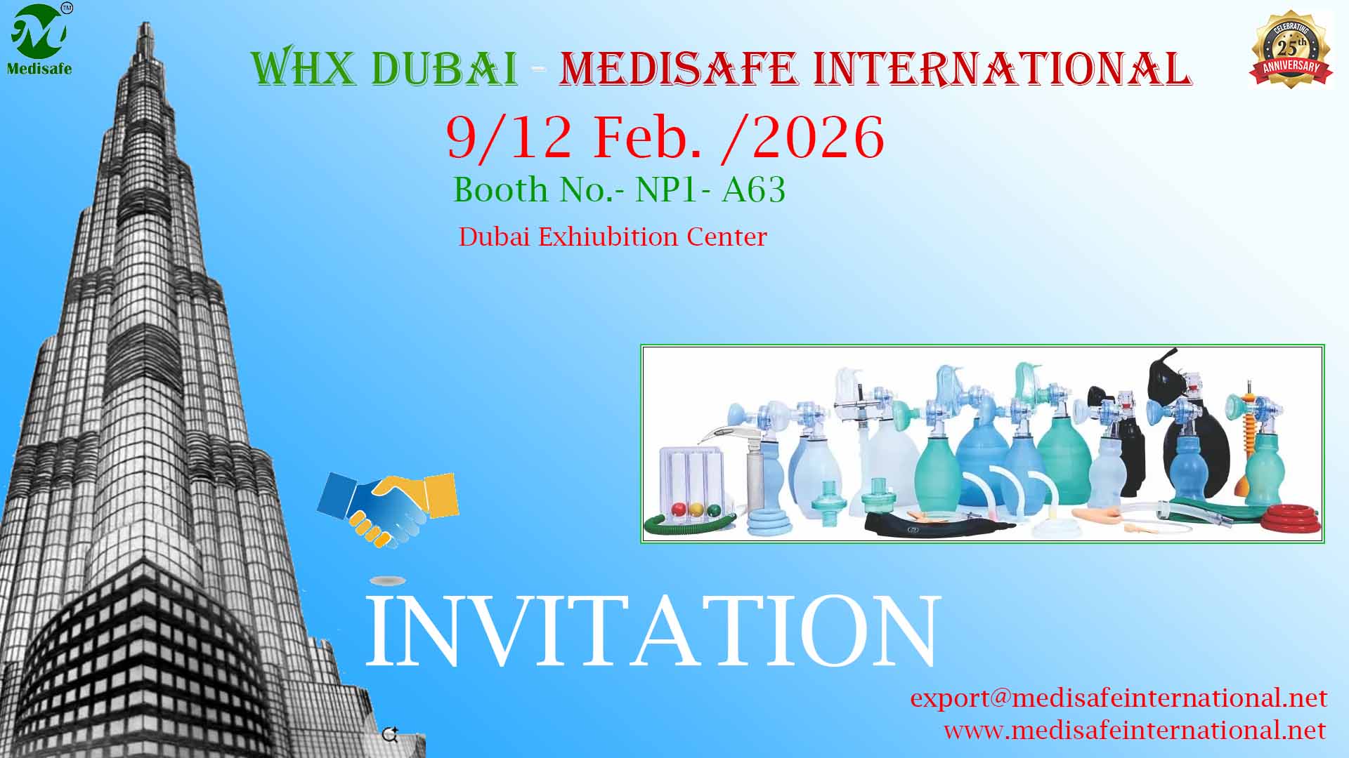 WHX Dubai invitation 2026 !  Medisafe International