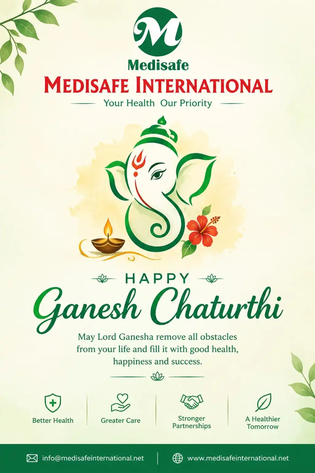 Wishing Ganesh Chaturthi ! Medisafe International ! INDIA