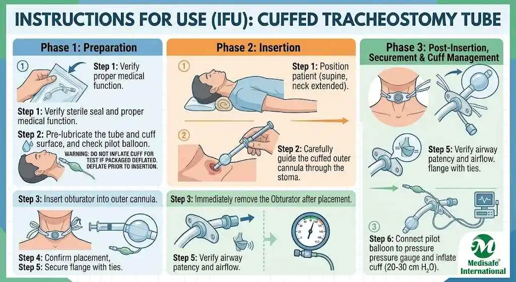 IFU ! Tracheostomy Tube Cuffed ! Medisafe International