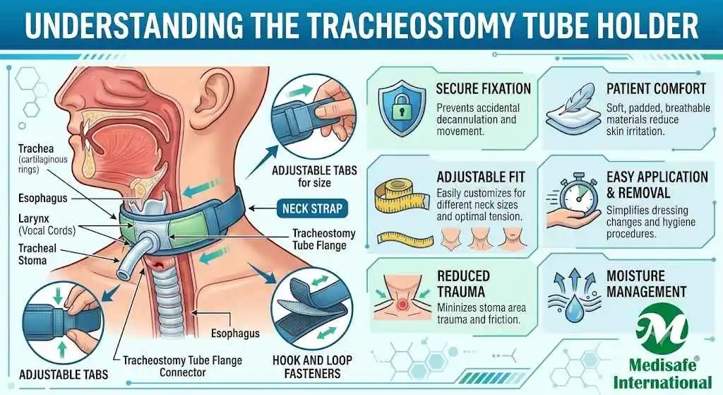 Tracheostomy Belt !Tracheostomy Tube Holder